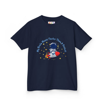 Astronaut Kids Tee – Colourful Cotton T-Shirt for Neurodivergent Joy & Fast-Moving Minds