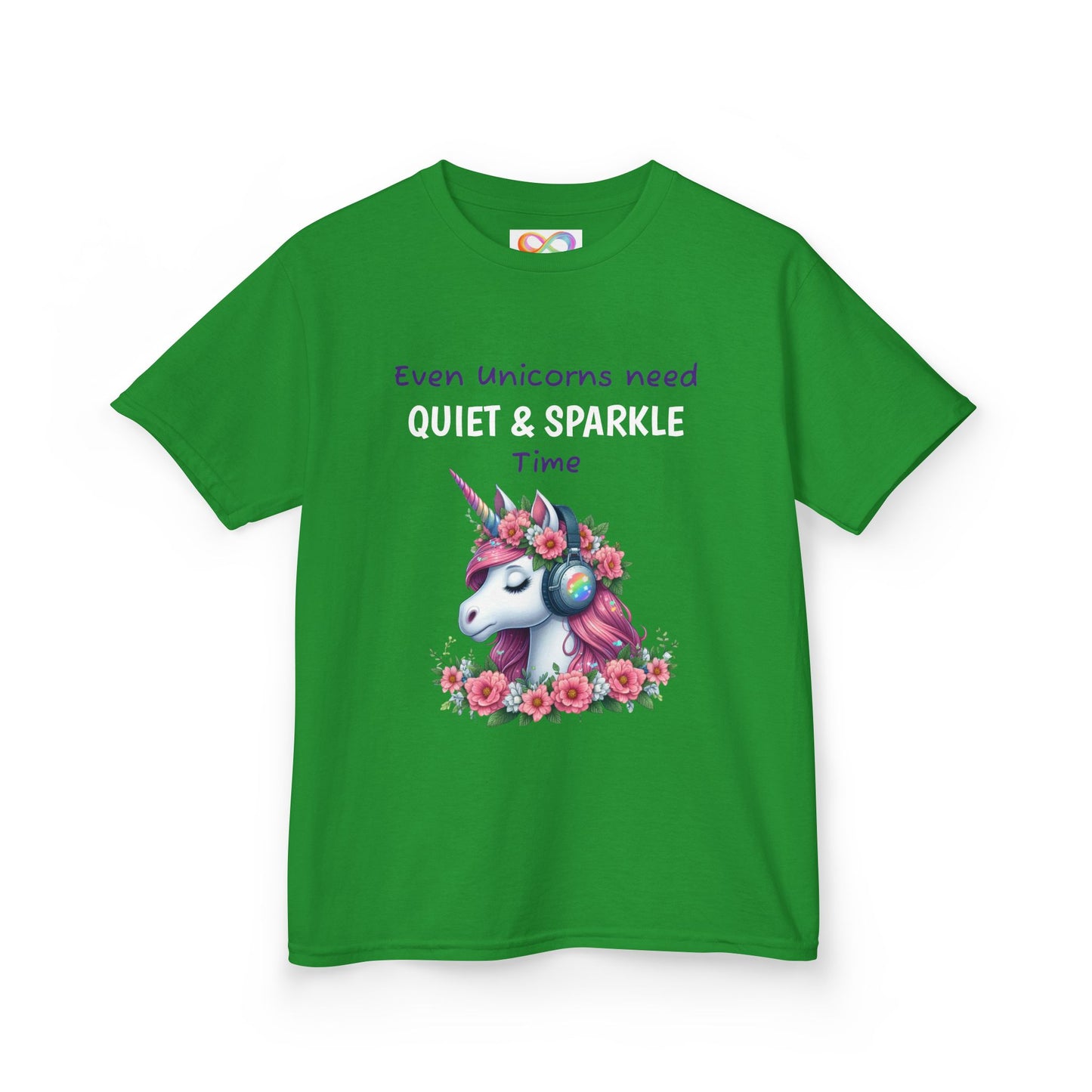 Unicorn Kids Tee – Colourful Cotton T-Shirt Celebrating Quiet Strength & Neurodivergent Joy