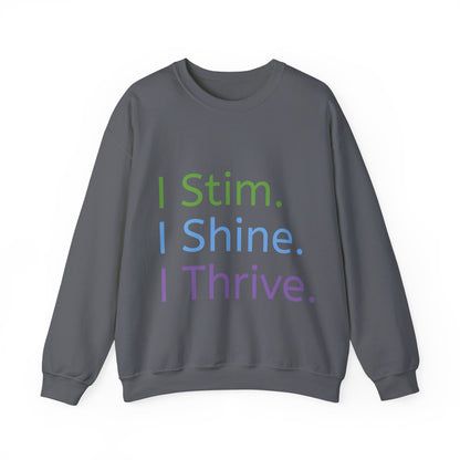 Empowerment Unisex Crewneck – Cosy Cotton Sweatshirt for Neurodivergent Joy