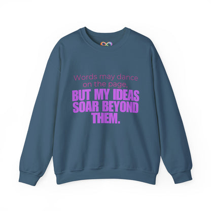 Creative Expression Crewneck – Unisex Cotton Sweatshirt Celebrating Neurodivergent Strength