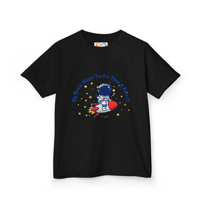 Astronaut Kids Tee – Colourful Cotton T-Shirt for Neurodivergent Joy & Fast-Moving Minds