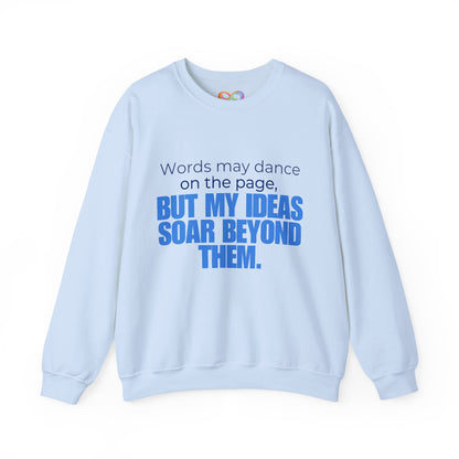 Creative Expression Crewneck – Unisex Cotton Sweatshirt Celebrating Neurodivergent Strength