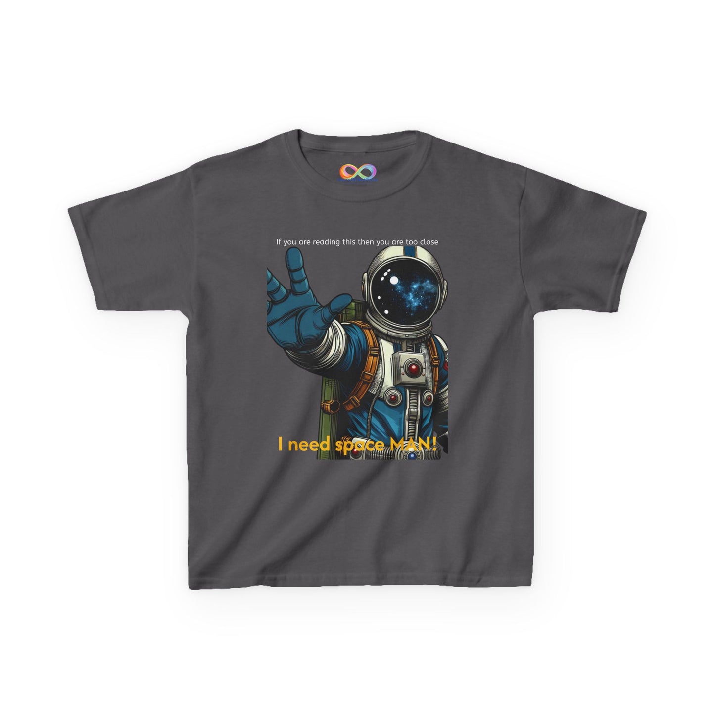 I Need Space Tee – Kids Cotton Shirt with Astronaut Graphic