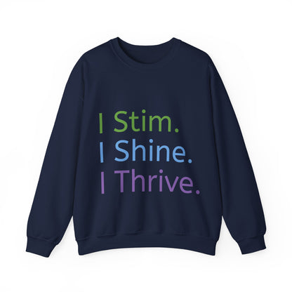 Empowerment Unisex Crewneck – Cosy Cotton Sweatshirt for Neurodivergent Joy