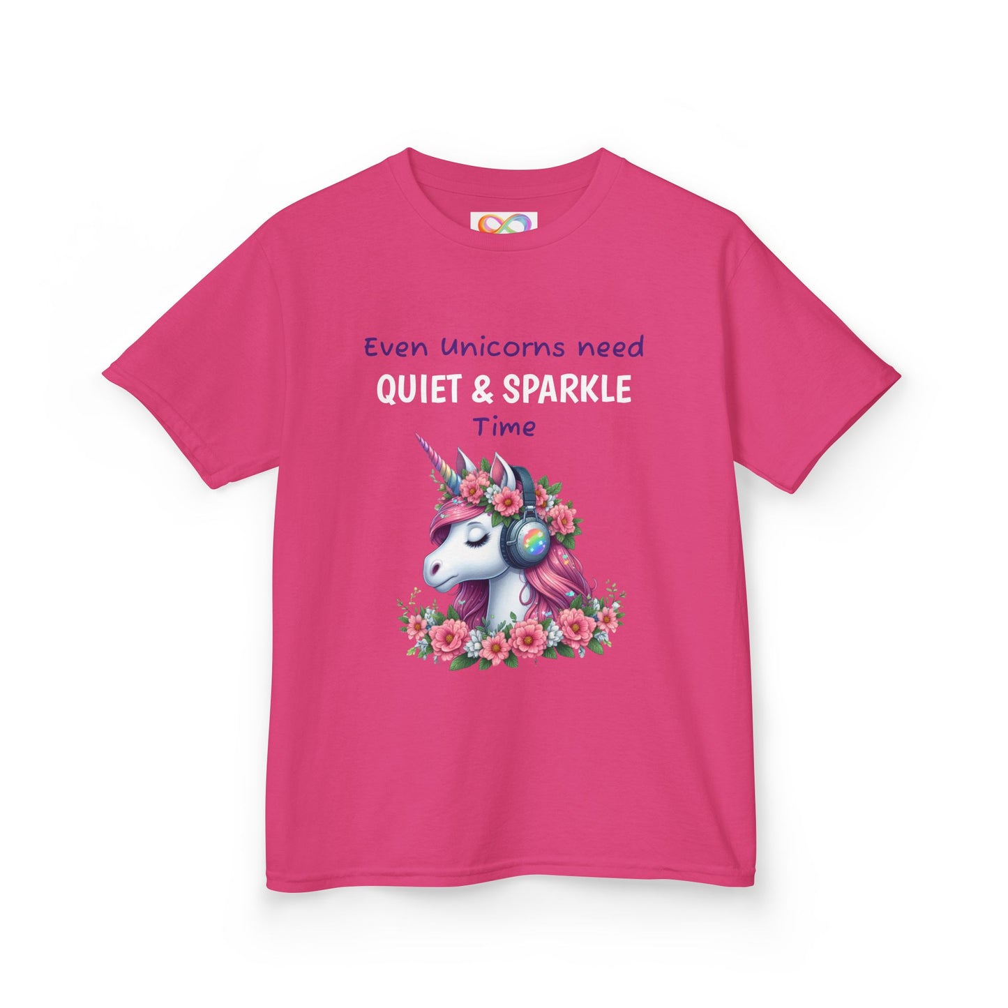 Unicorn Kids Tee – Colourful Cotton T-Shirt Celebrating Quiet Strength & Neurodivergent Joy