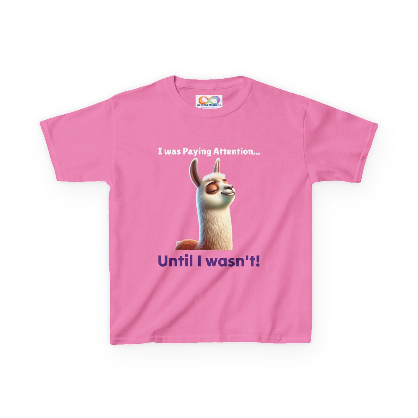 Attention Shift Kids Tee – Colourful Cotton T-Shirt for Neurodivergent Expression