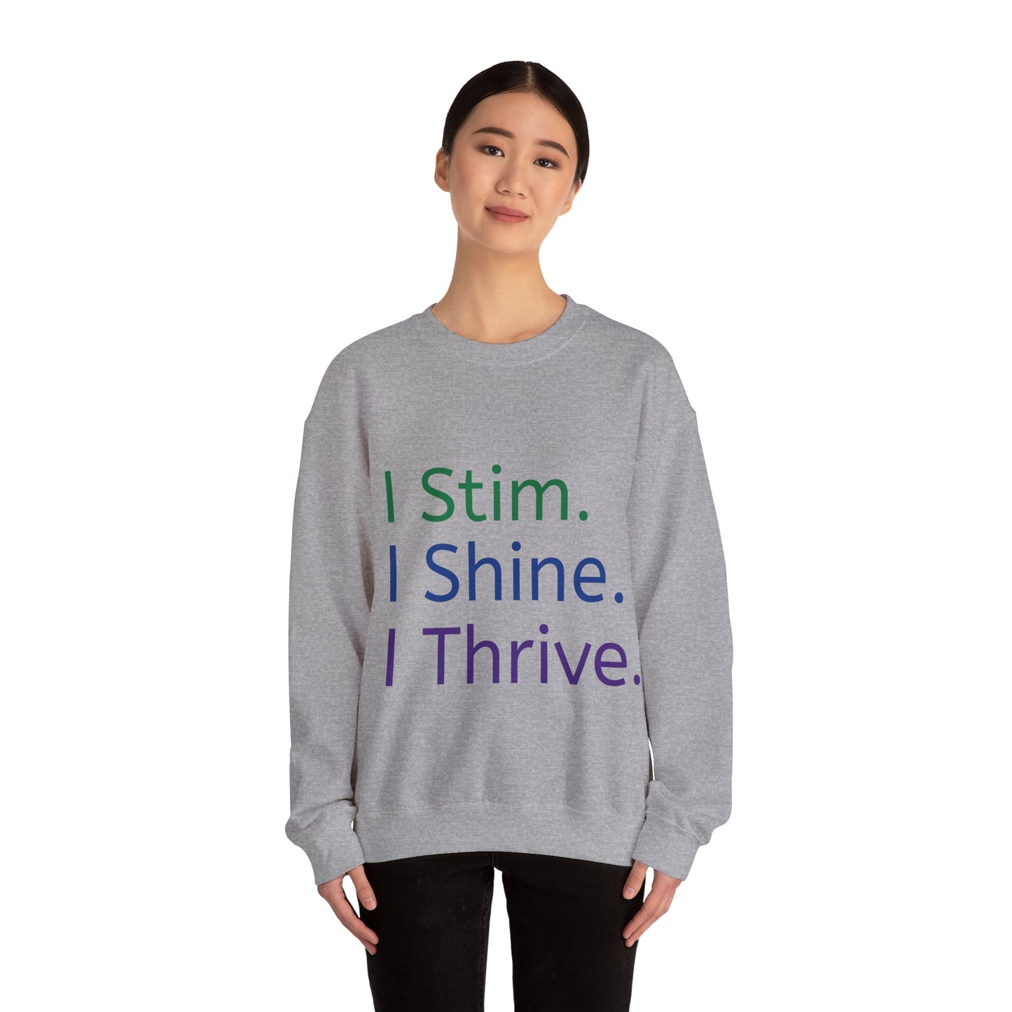 Empowerment Unisex Crewneck – Cosy Cotton Sweatshirt for Neurodivergent Joy