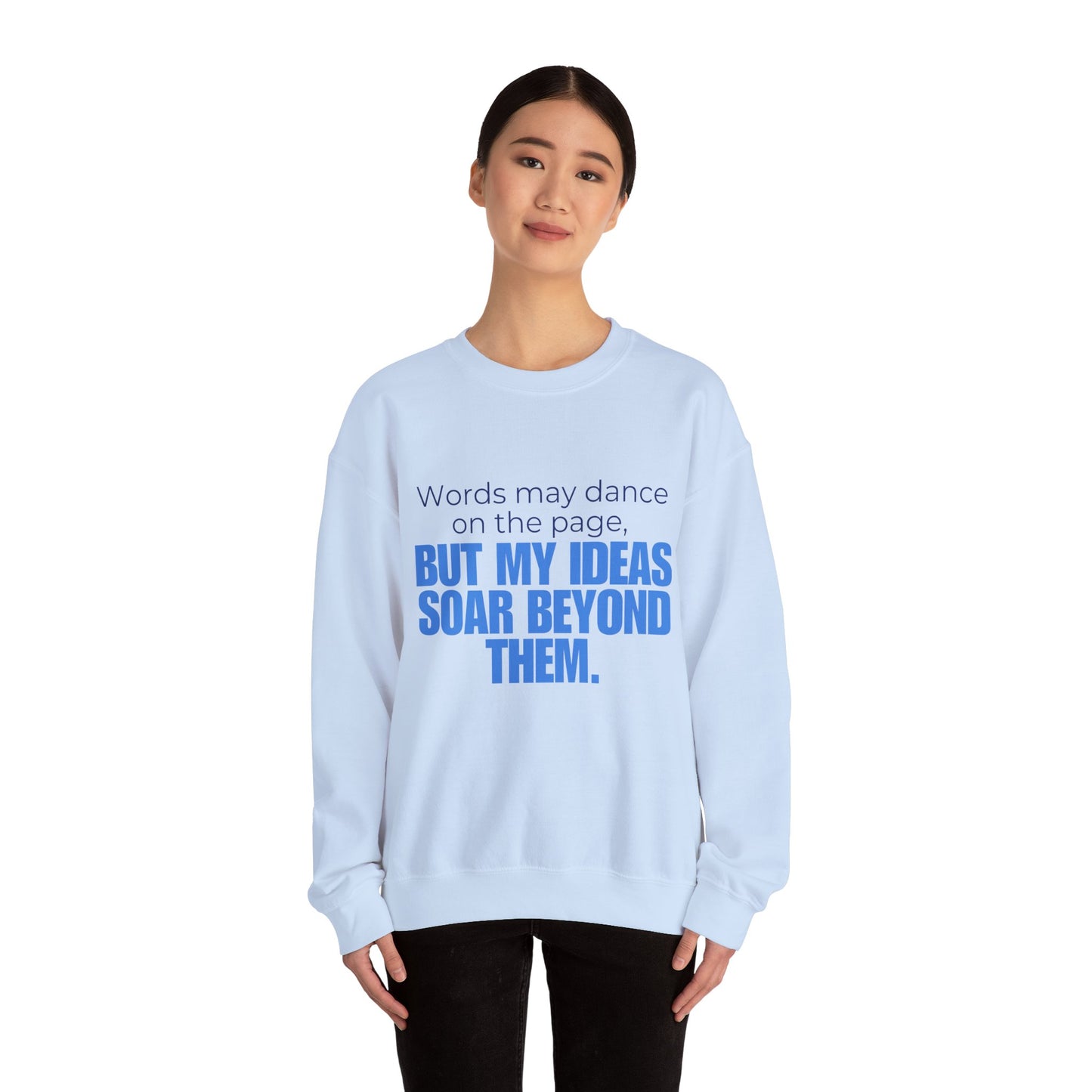 Creative Expression Crewneck – Unisex Cotton Sweatshirt Celebrating Neurodivergent Strength