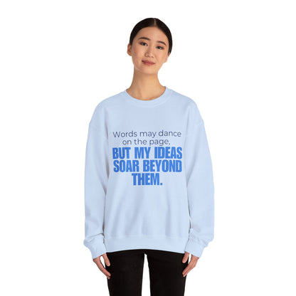 Creative Expression Crewneck – Unisex Cotton Sweatshirt Celebrating Neurodivergent Strength