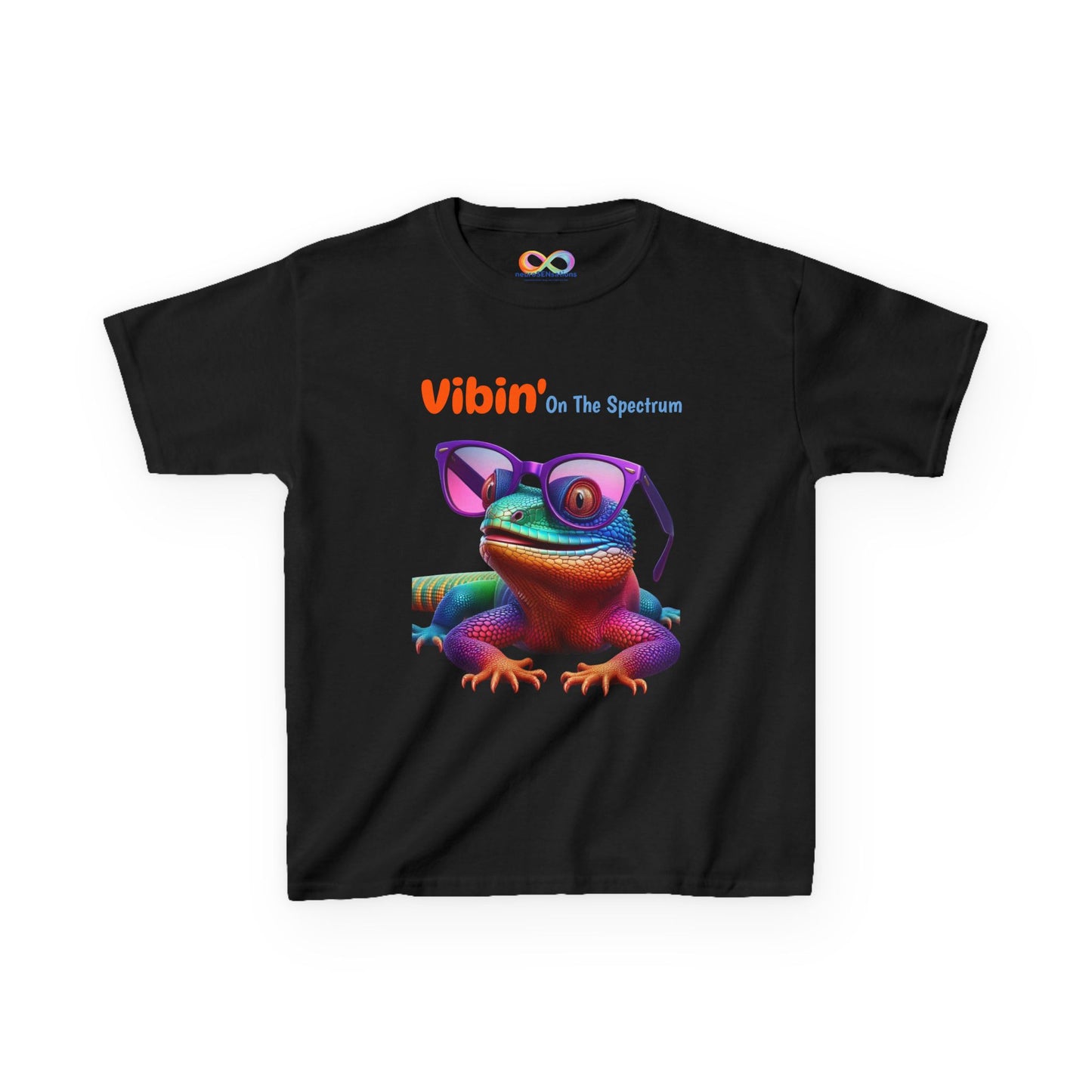 Vibin’ On The Spectrum Tee – Colourful Kids Graphic Shirt
