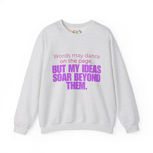 Creative Expression Crewneck – Unisex Cotton Sweatshirt Celebrating Neurodivergent Strength