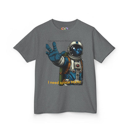 I Need Space Tee – Kids Cotton Shirt with Astronaut Graphic