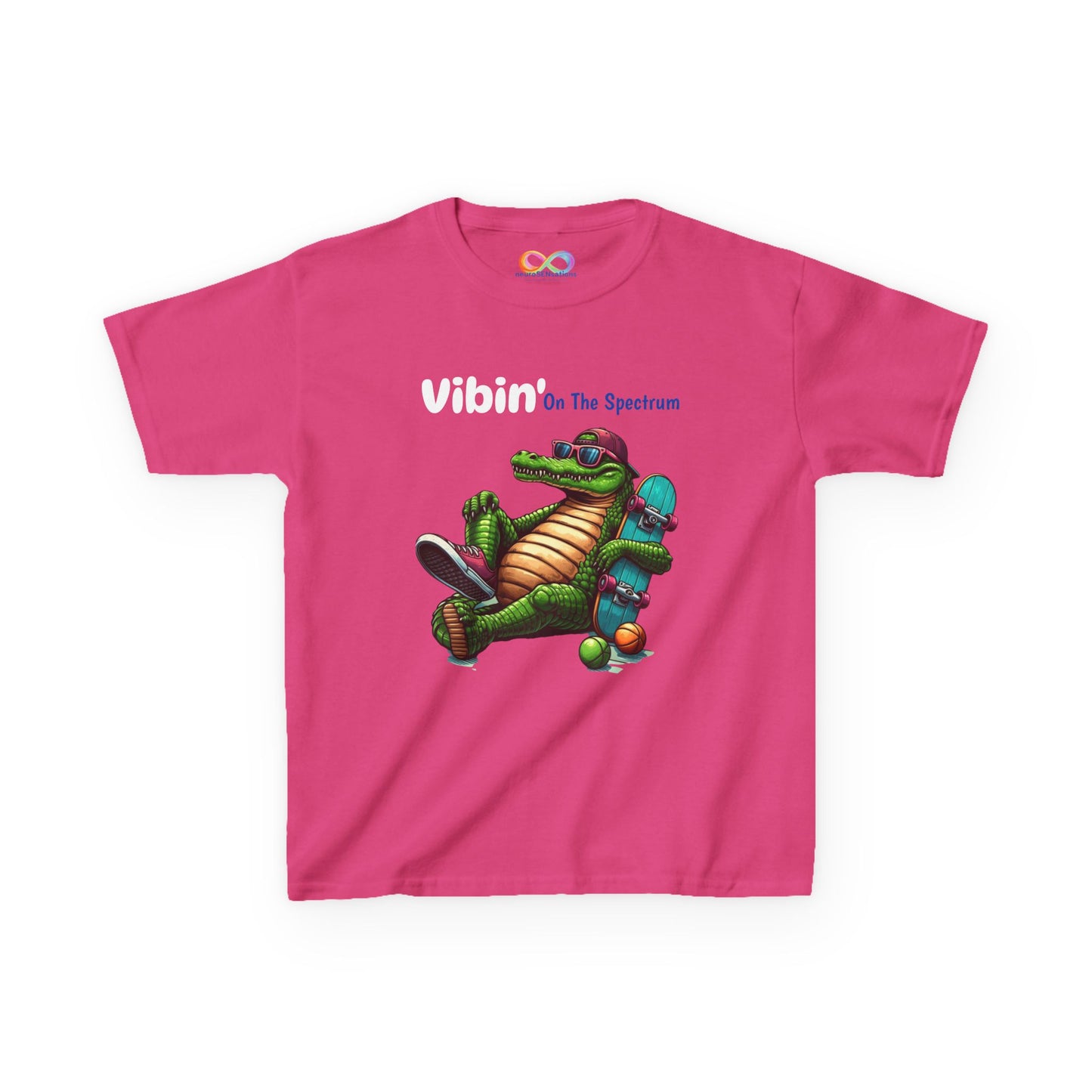 Vibin’ Kids Tee – Colourful Cotton T-Shirt for Neurodivergent Joy