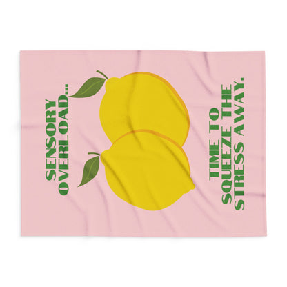 Lemon Design Fleece Blanket – Cosy Throw for Home Comfort & Creative Décor
