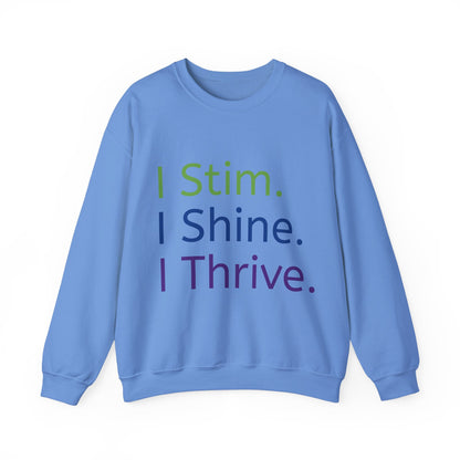 Empowerment Unisex Crewneck – Cosy Cotton Sweatshirt for Neurodivergent Joy