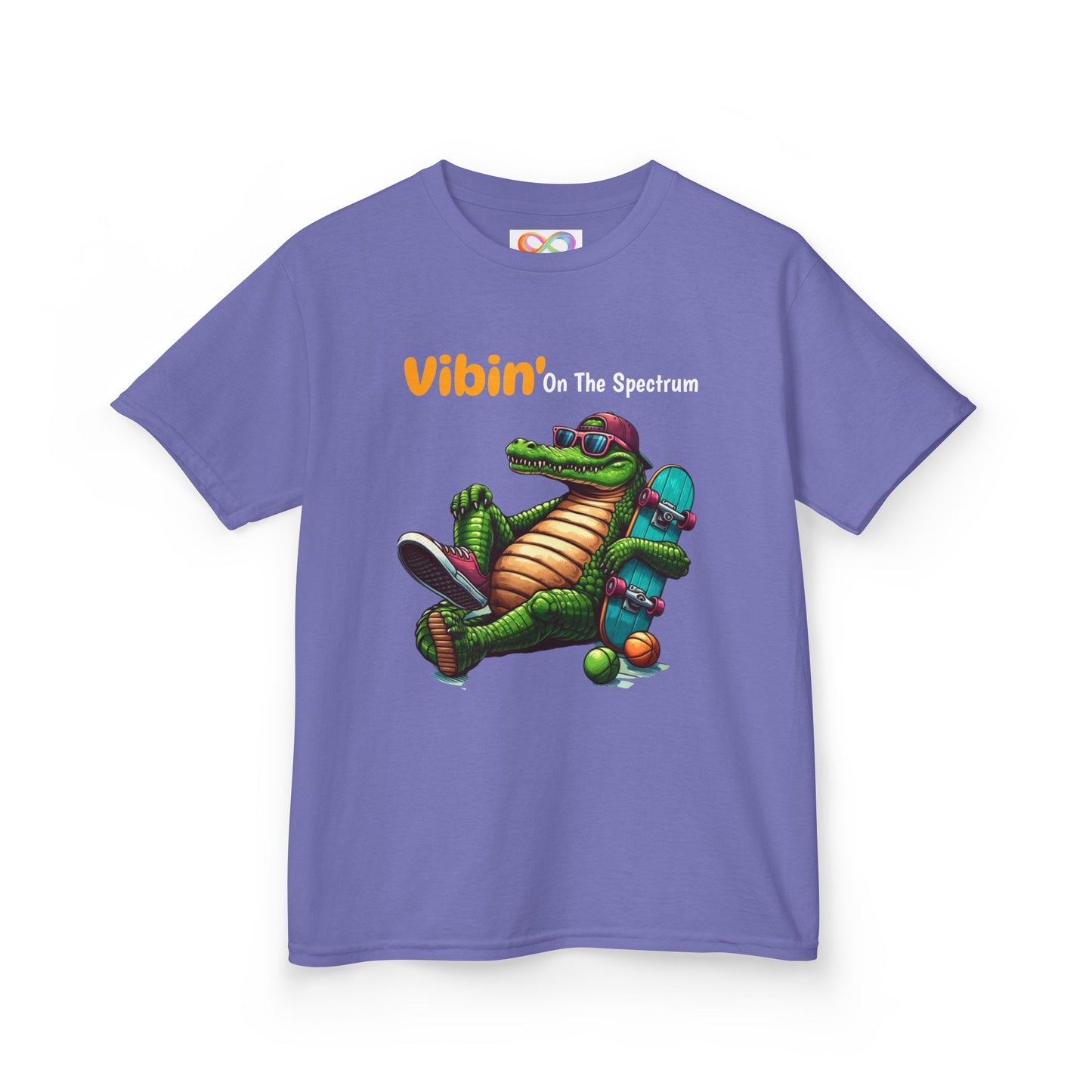 Vibin’ Kids Tee – Colourful Cotton T-Shirt for Neurodivergent Joy