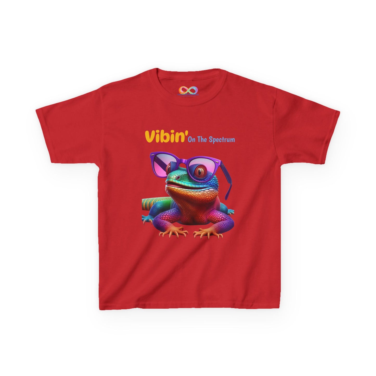 Vibin’ On The Spectrum Tee – Colourful Kids Graphic Shirt