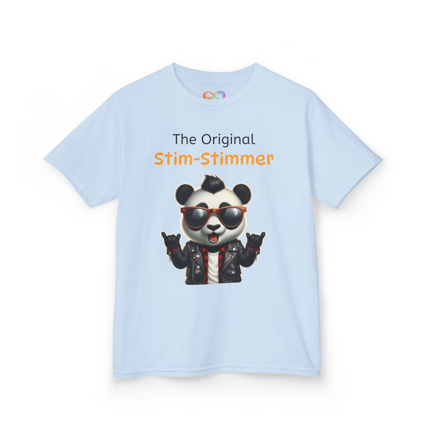 Panda Kids Tee – Colourful Cotton T-Shirt Celebrating Neurodivergent Movement & Joy