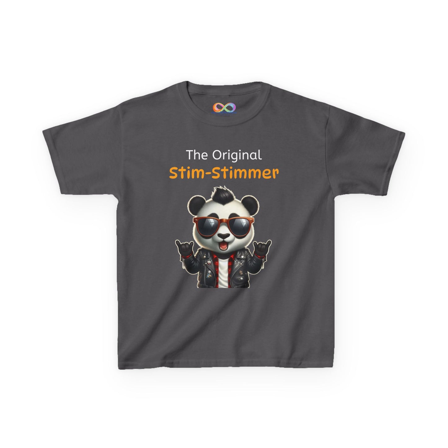 Panda Kids Tee – Colourful Cotton T-Shirt Celebrating Neurodivergent Movement & Joy