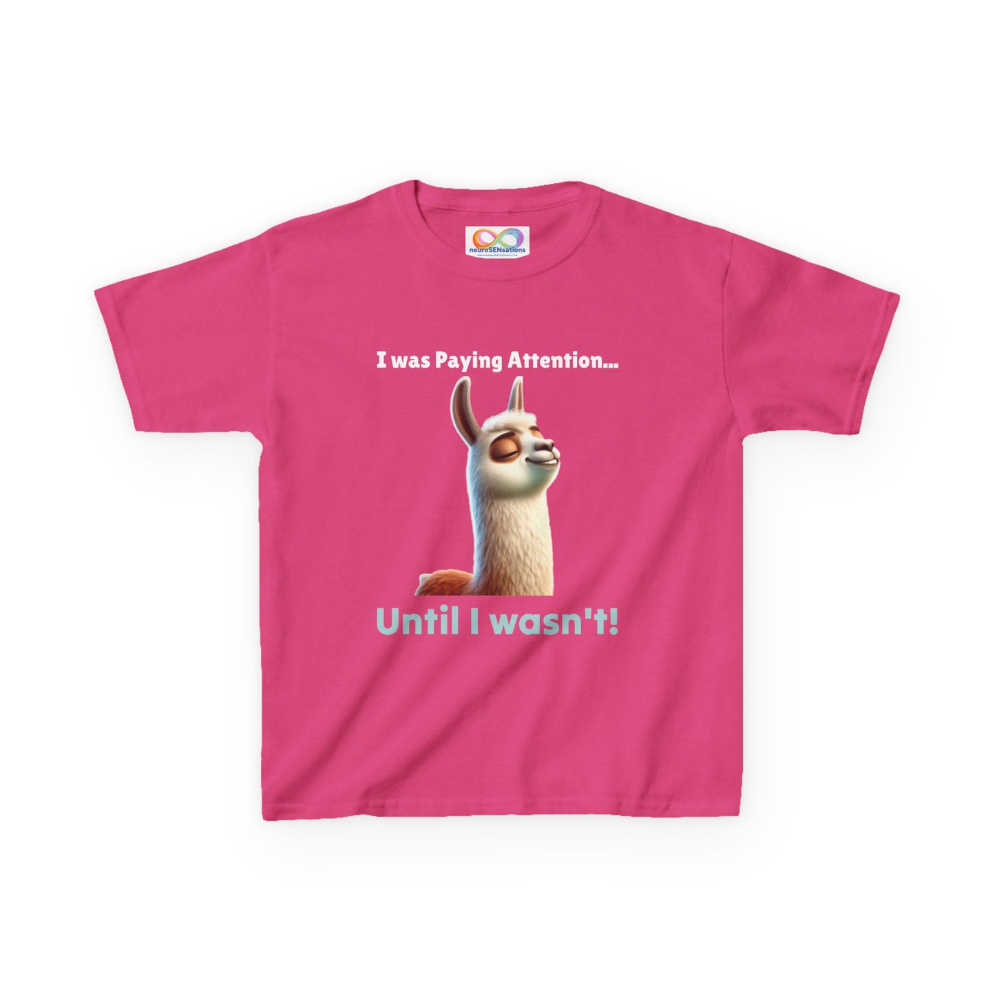 Attention Shift Kids Tee – Colourful Cotton T-Shirt for Neurodivergent Expression