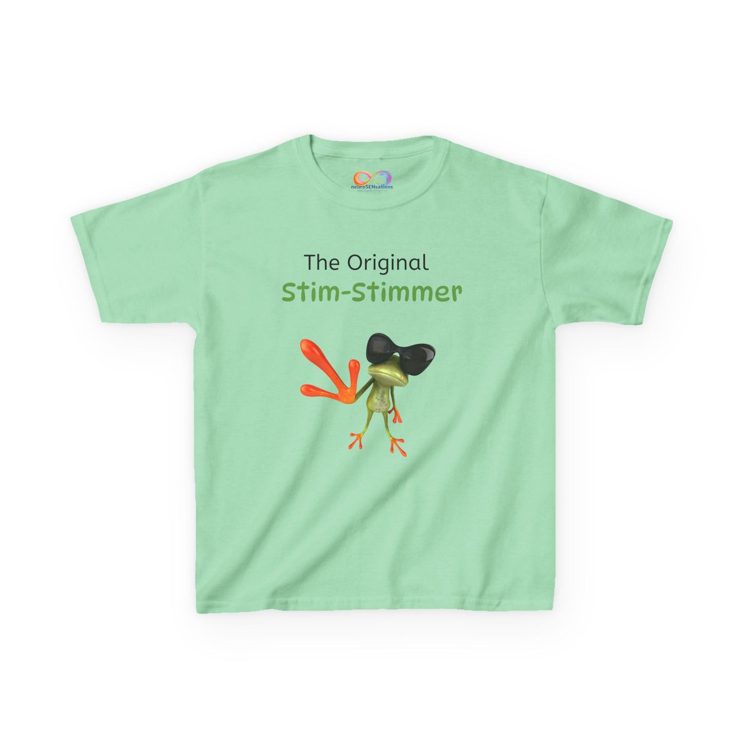 Stim-Stimmer Kids Tee – Colourful Cotton T-Shirt for Neurodivergent Joy