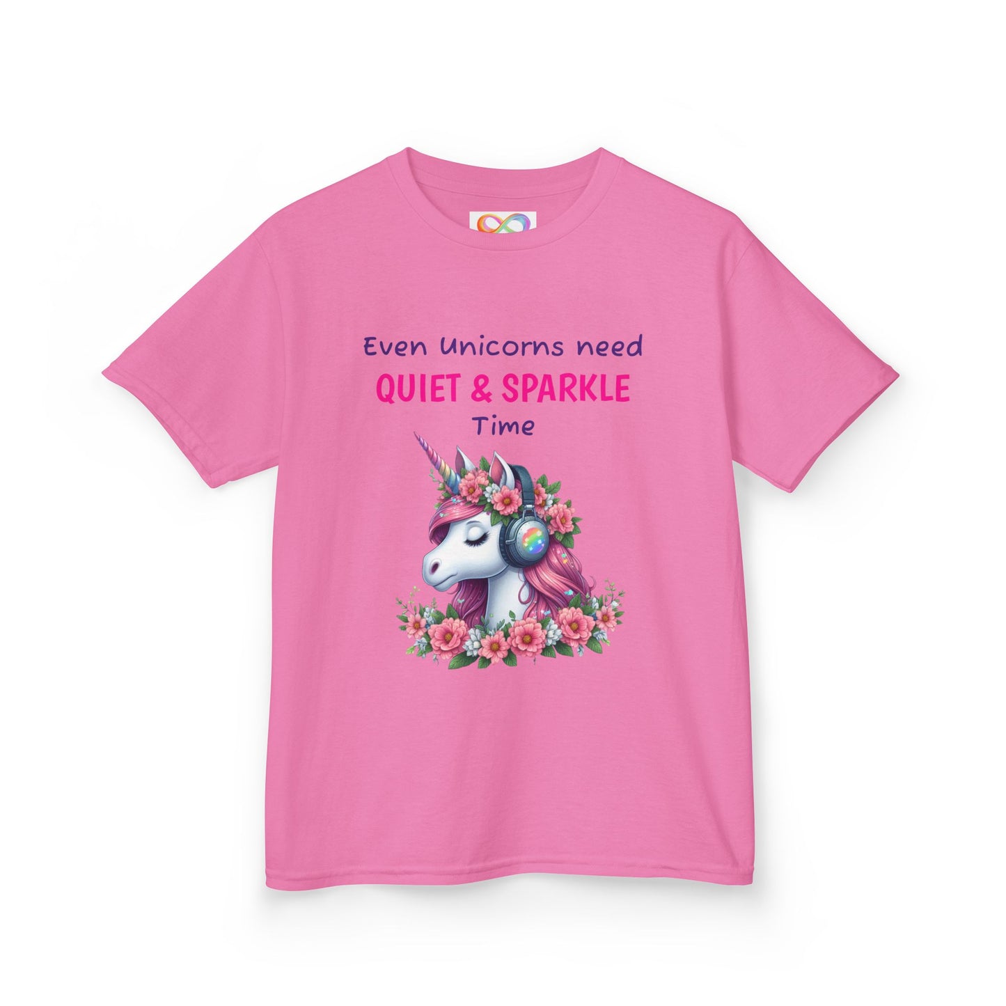 Unicorn Kids Tee – Colourful Cotton T-Shirt Celebrating Quiet Strength & Neurodivergent Joy