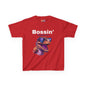 Dinosaur Boss Tee – Colourful Kids Cotton Shirt