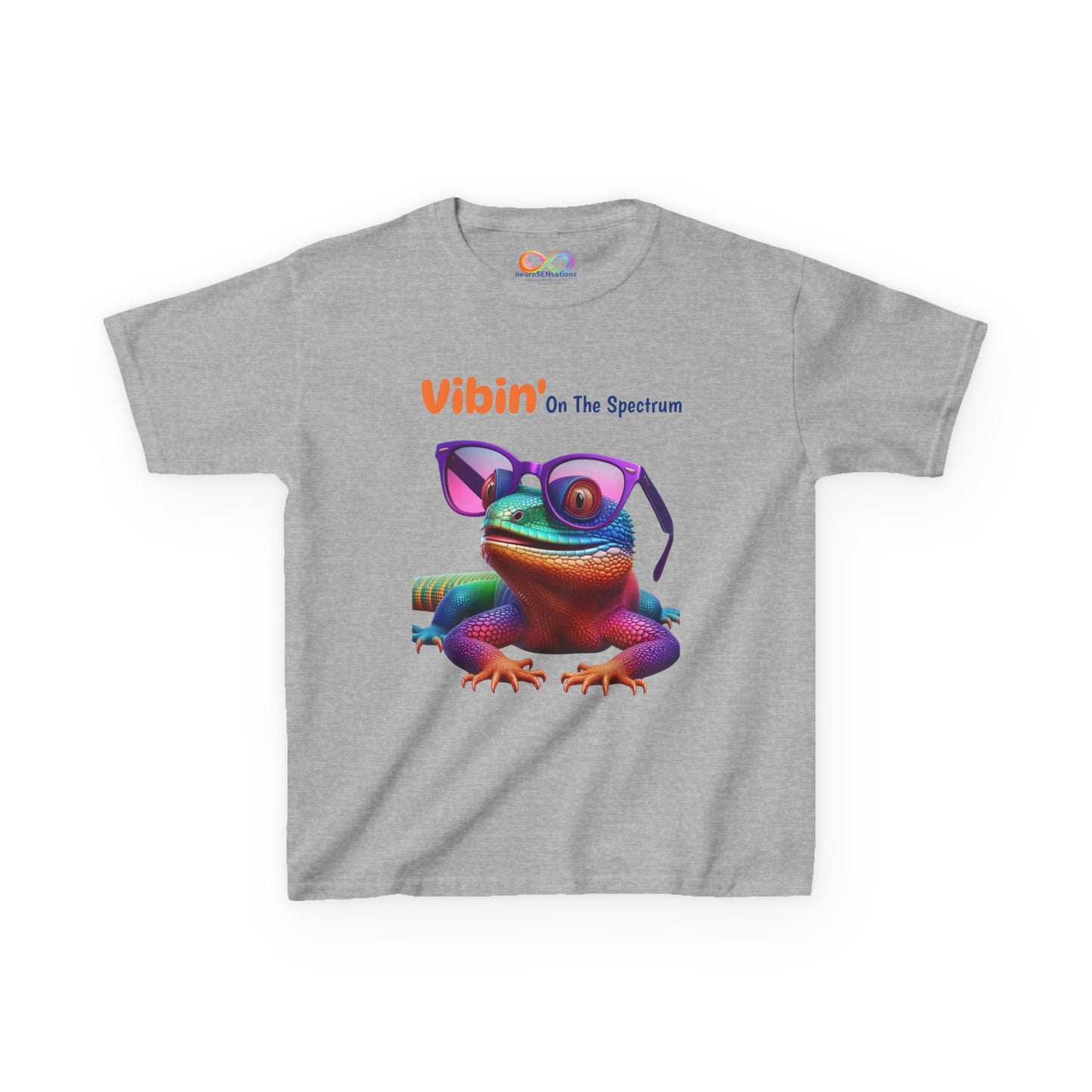 Vibin’ On The Spectrum Tee – Colourful Kids Graphic Shirt