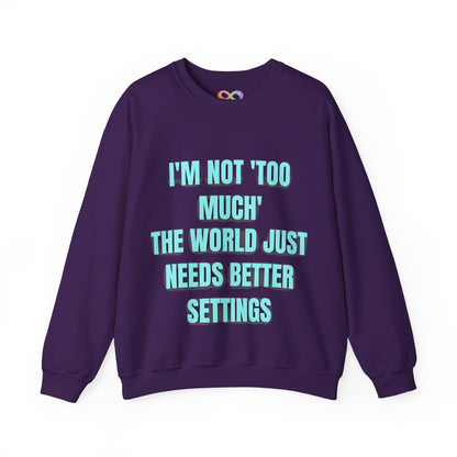 Better Settings Crewneck – Unisex Heavy Blend Sweatshirt