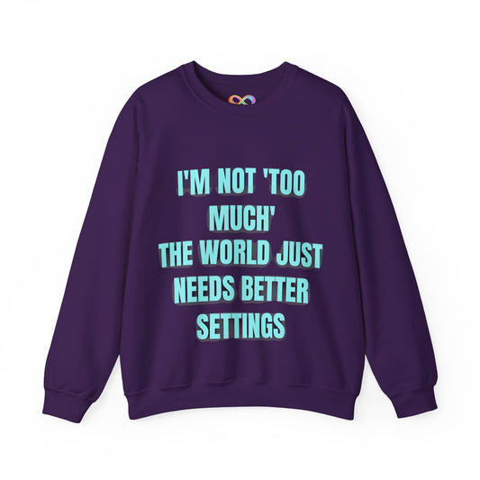 Better Settings Crewneck – Unisex Heavy Blend Sweatshirt