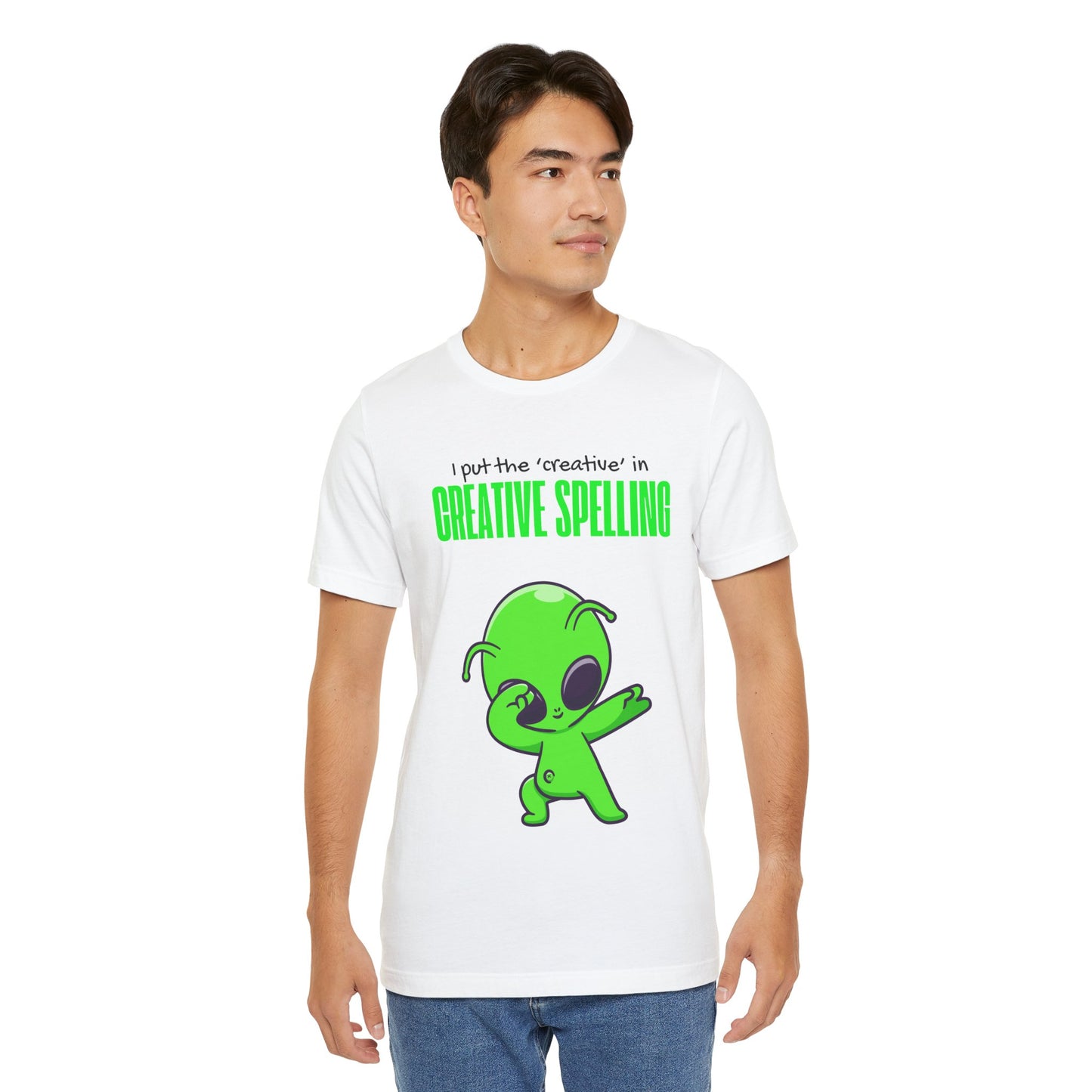 I Pur the 'creative' in creative spelling Unisex Jersey Tee