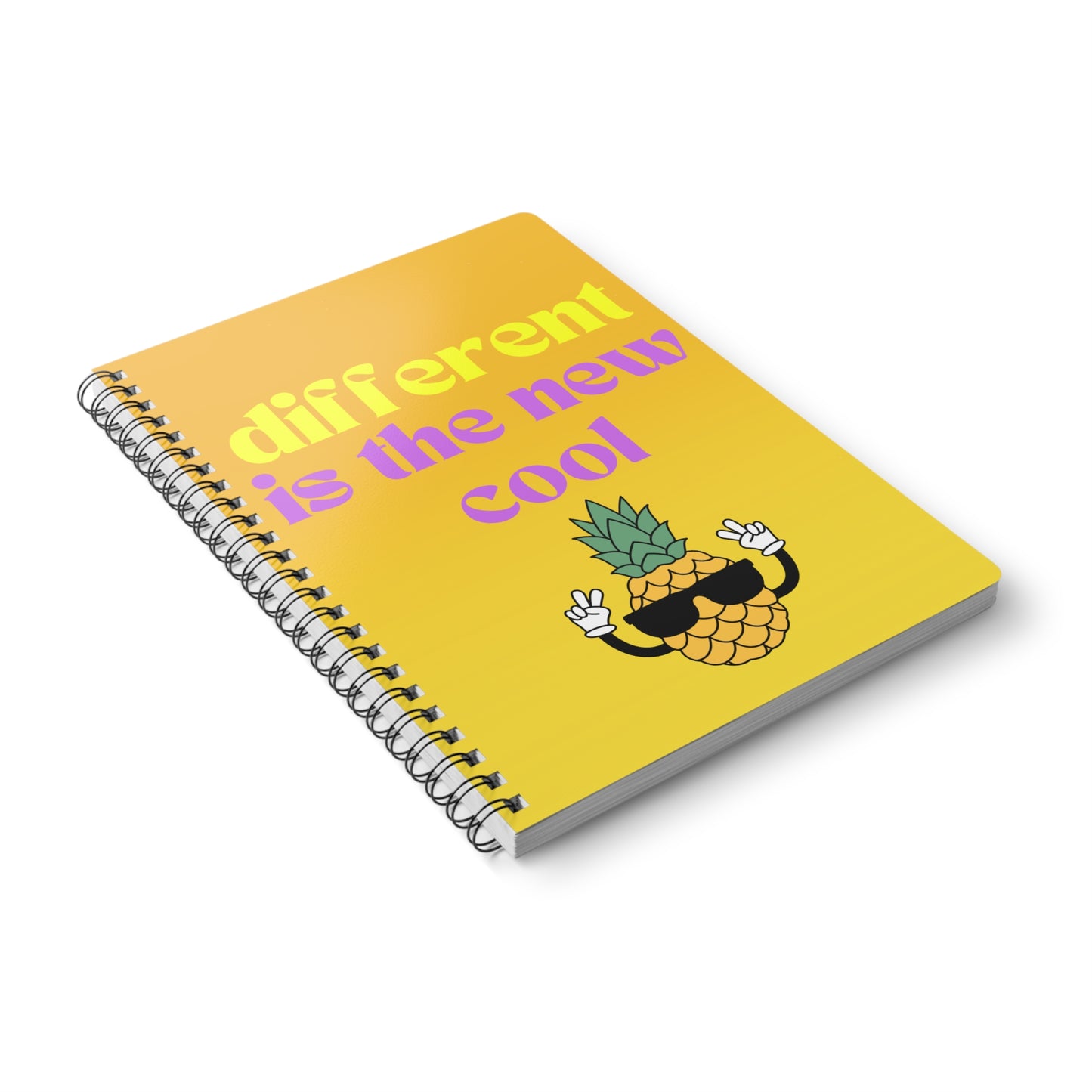 Pineapple Wirobound Notebook – A5 Lined Journal for Creativity & Positive Vibes