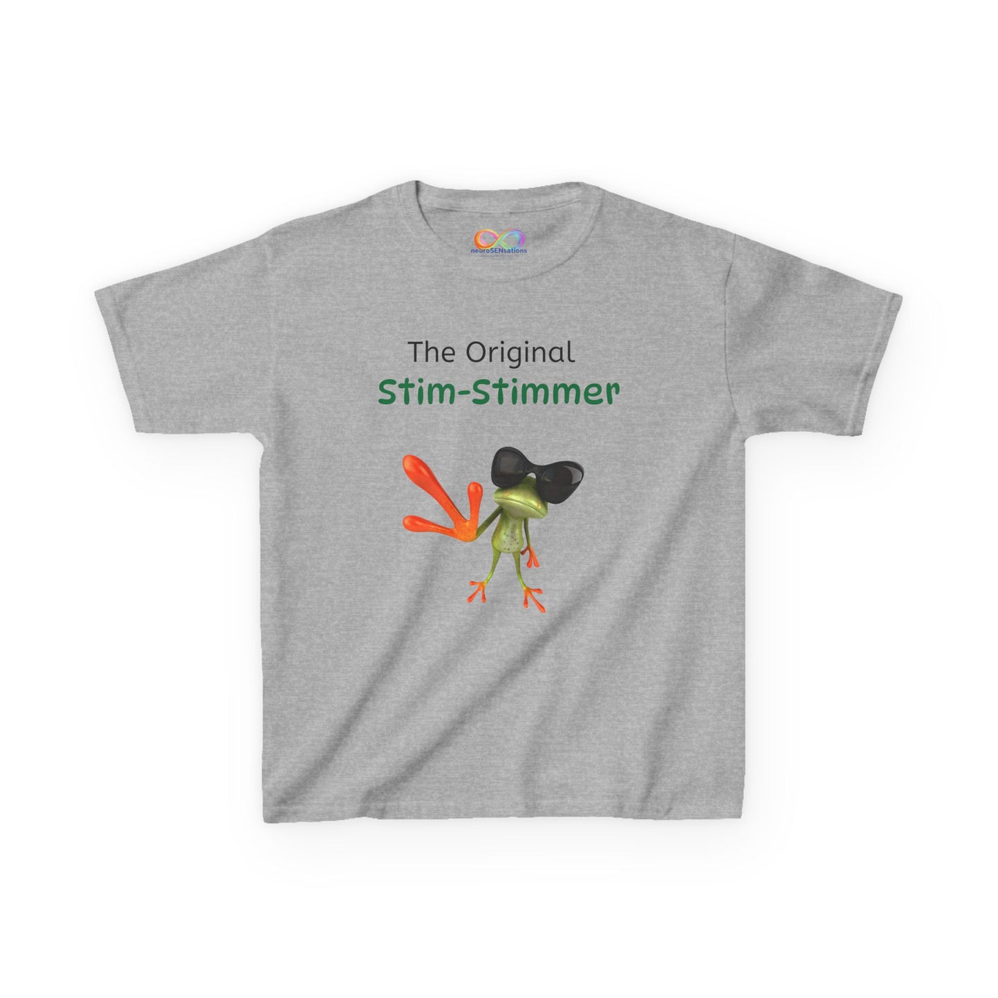 Stim-Stimmer Kids Tee – Colourful Cotton T-Shirt for Neurodivergent Joy
