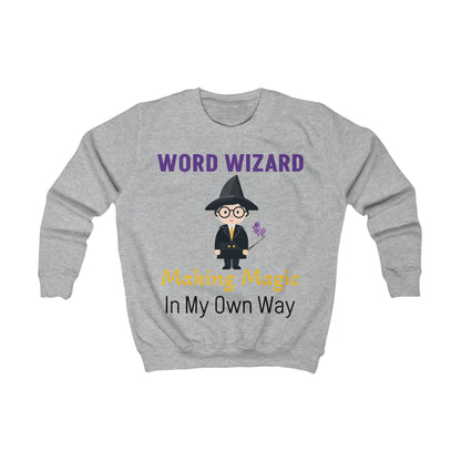 Word Wizard Kids Sweatshirt – Magical Cotton Blend Jumper
