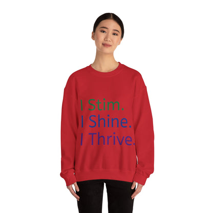 Empowerment Unisex Crewneck – Cosy Cotton Sweatshirt for Neurodivergent Joy