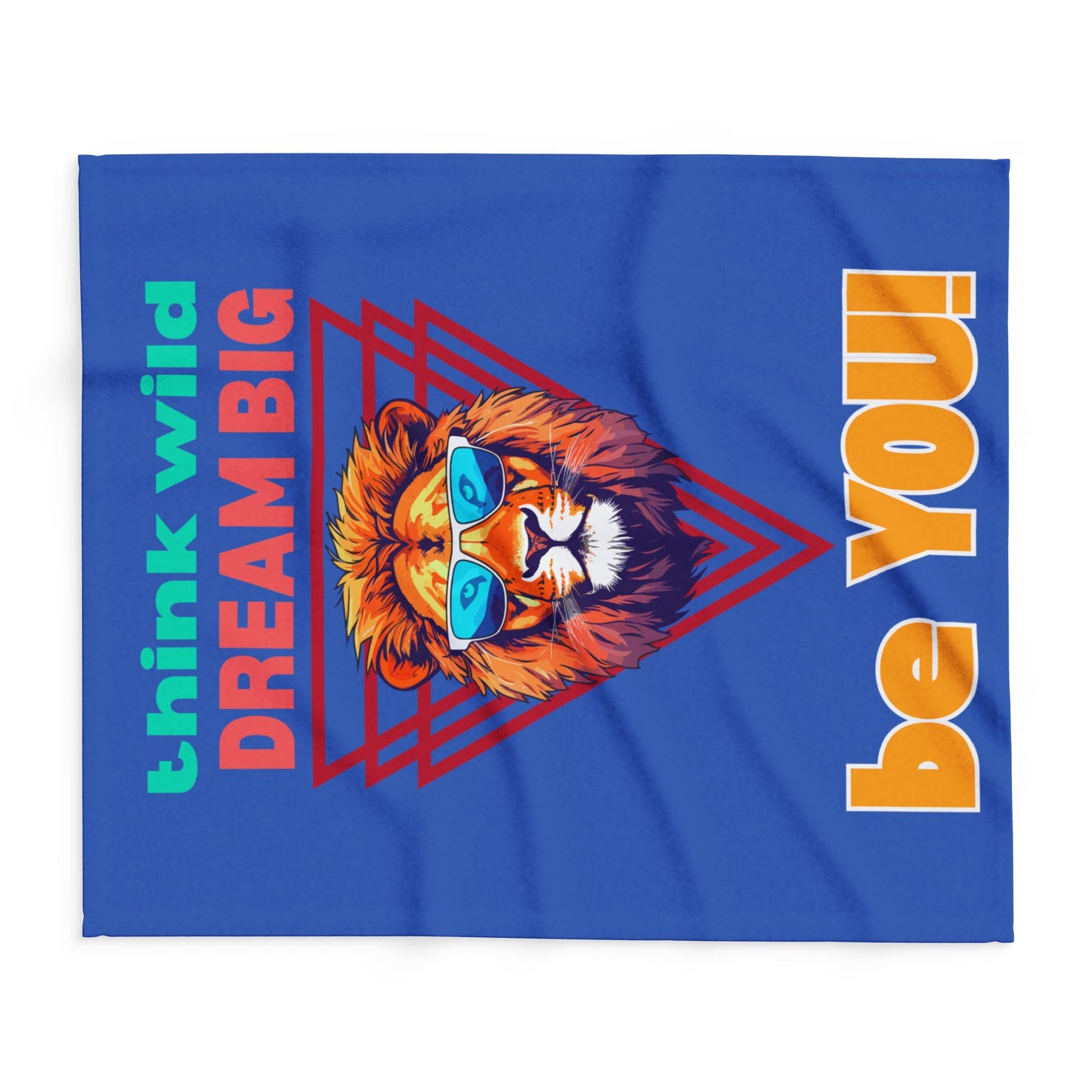 Think Wild Fleece Blanket – Cozy Polyester Throw for Neurodivergent Joy & Motivational Decor