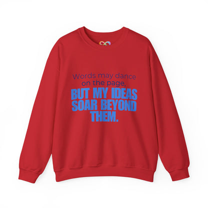 Creative Expression Crewneck – Unisex Cotton Sweatshirt Celebrating Neurodivergent Strength