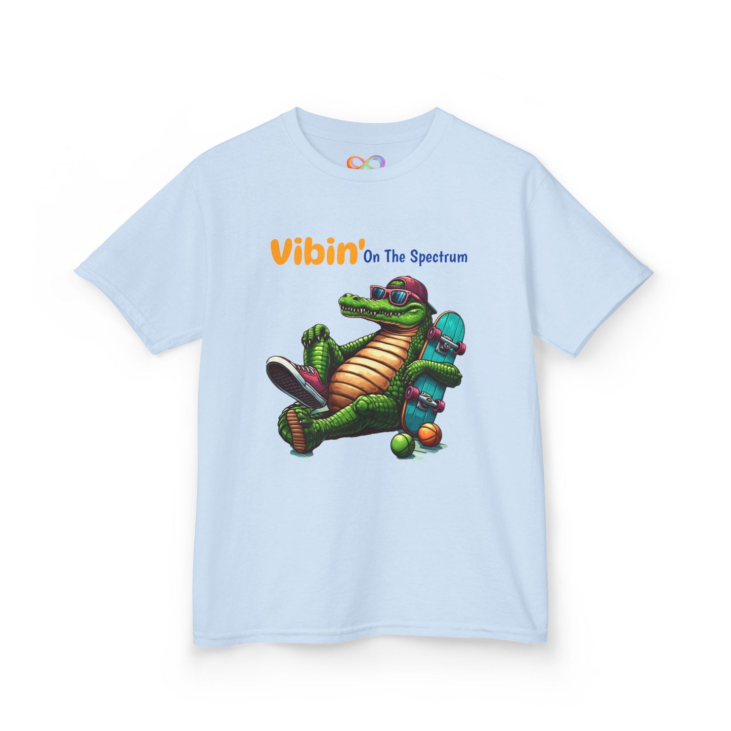 Vibin’ Kids Tee – Colourful Cotton T-Shirt for Neurodivergent Joy