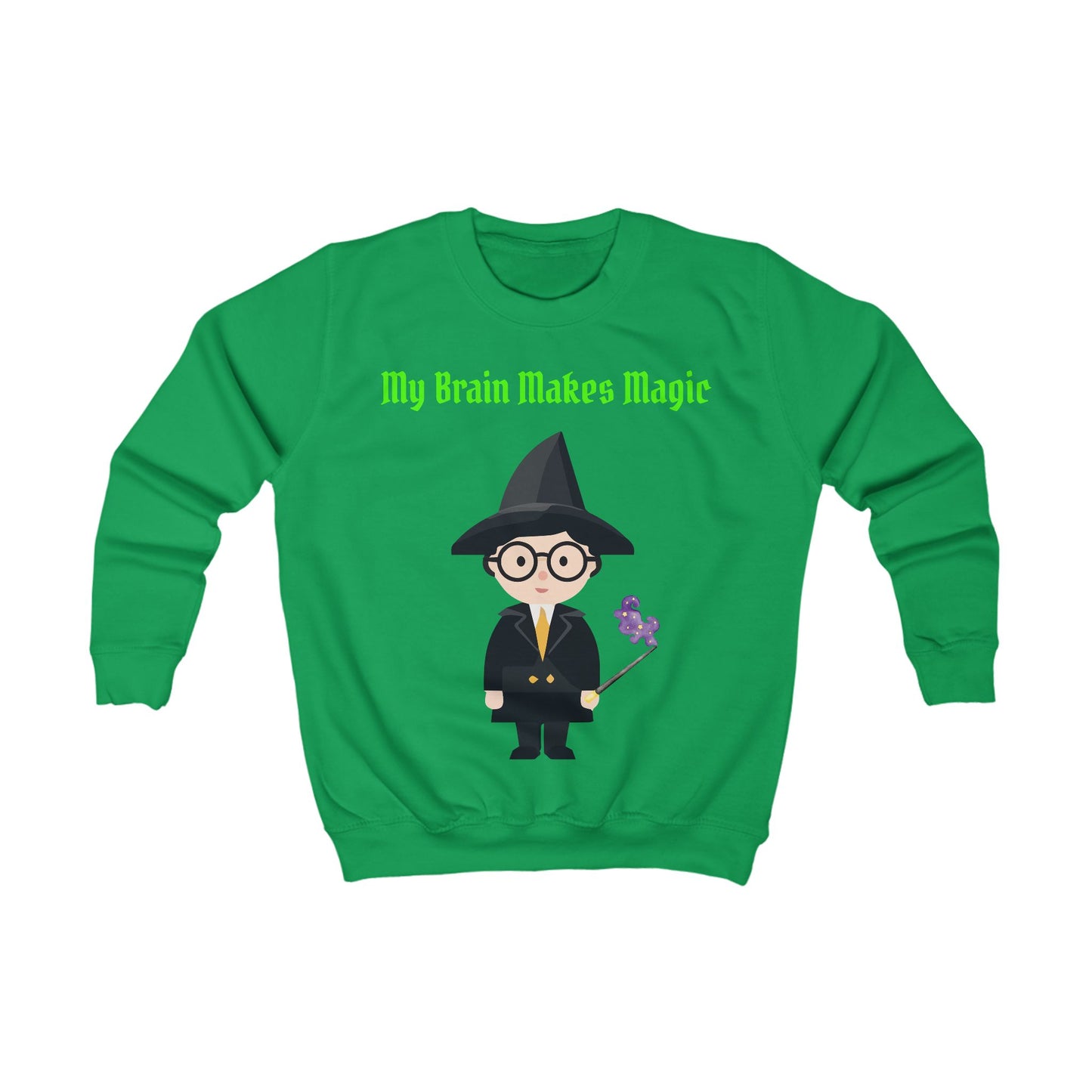 Girls Magical Kids Sweatshirt – Colourful Cotton Jumper Celebrating Neurodivergent Creativity