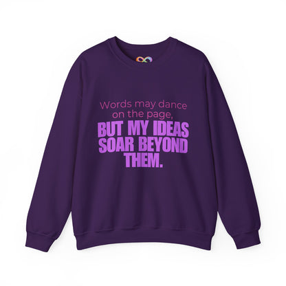 Creative Expression Crewneck – Unisex Cotton Sweatshirt Celebrating Neurodivergent Strength