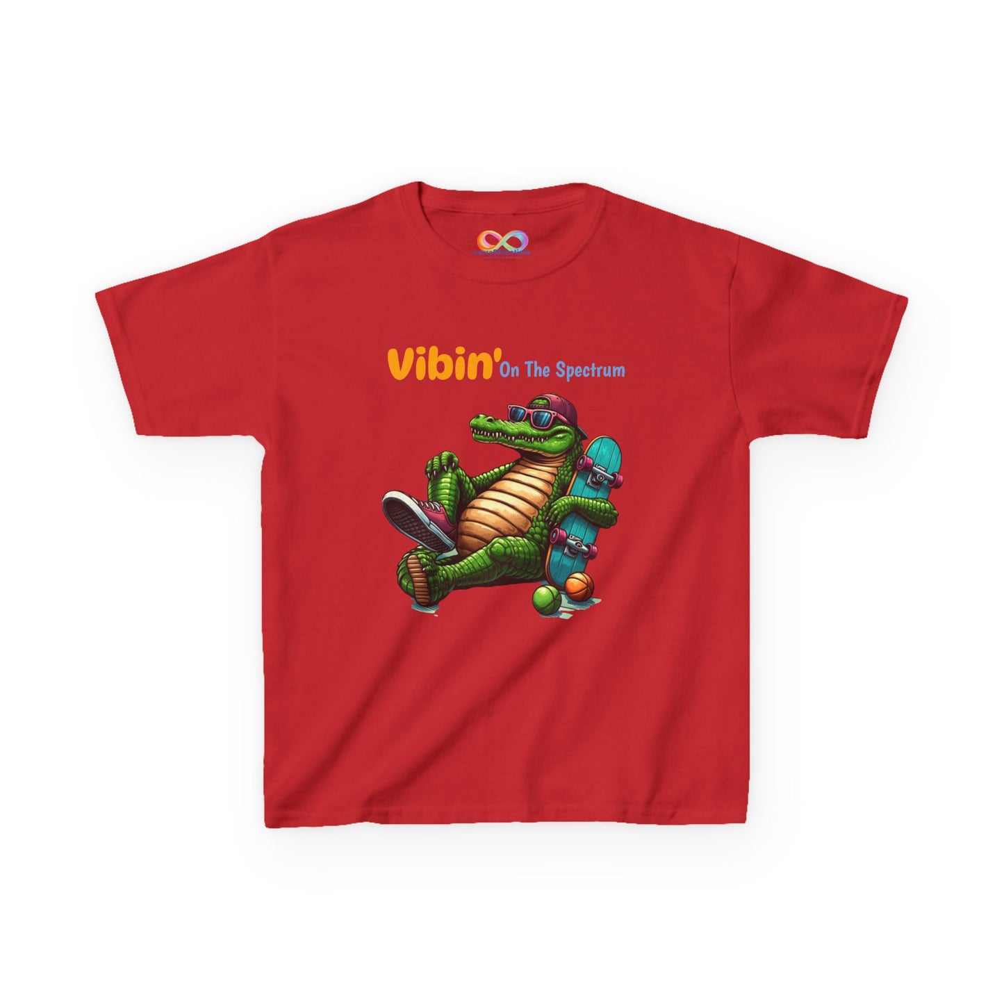 Vibin’ Kids Tee – Colourful Cotton T-Shirt for Neurodivergent Joy
