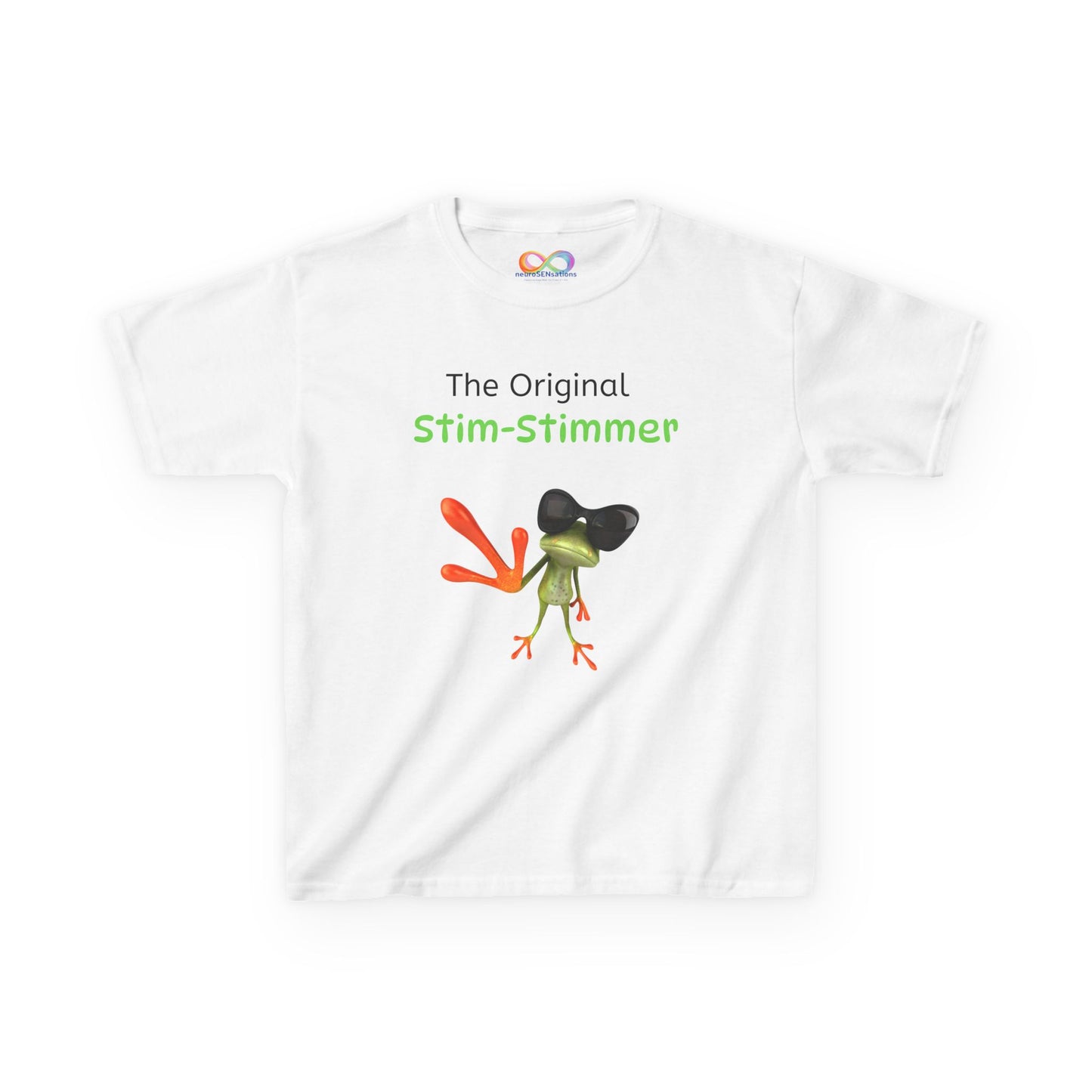Stim-Stimmer Kids Tee – Colourful Cotton T-Shirt for Neurodivergent Joy