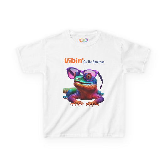 Vibin’ On The Spectrum Tee – Colourful Kids Graphic Shirt