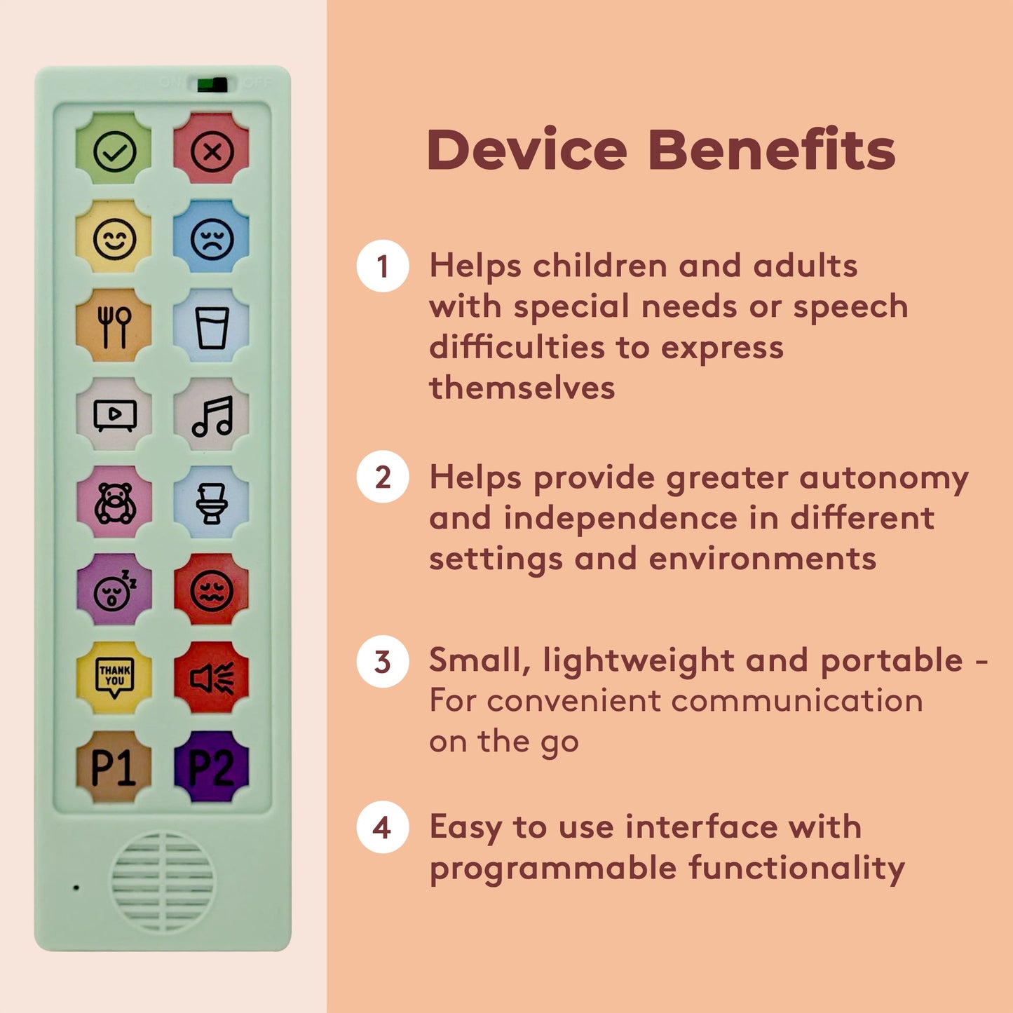 AAC Communication Device For Speech Therapy