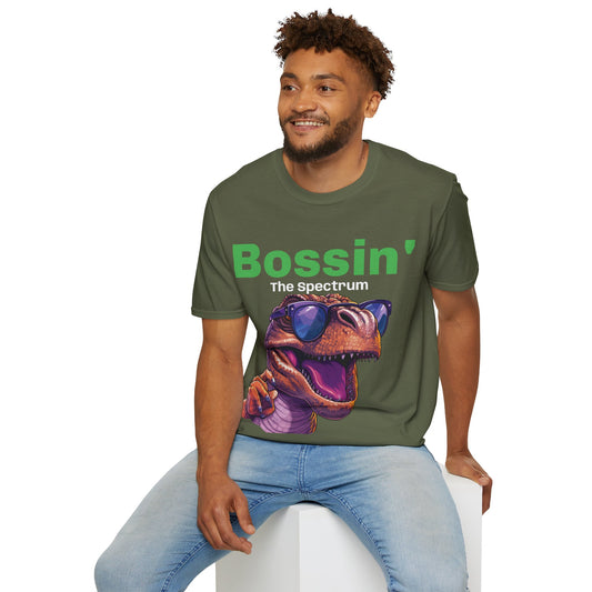 Dino Mens T-Shirt – Colourful Cotton Tee Celebrating Neurodivergent Confidence