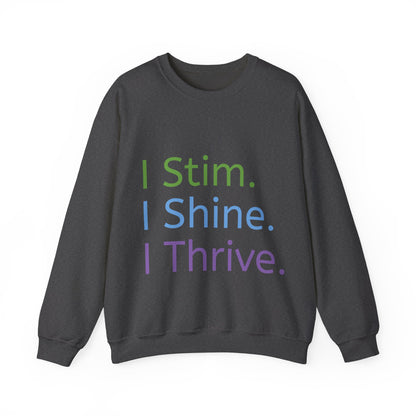 Empowerment Unisex Crewneck – Cosy Cotton Sweatshirt for Neurodivergent Joy