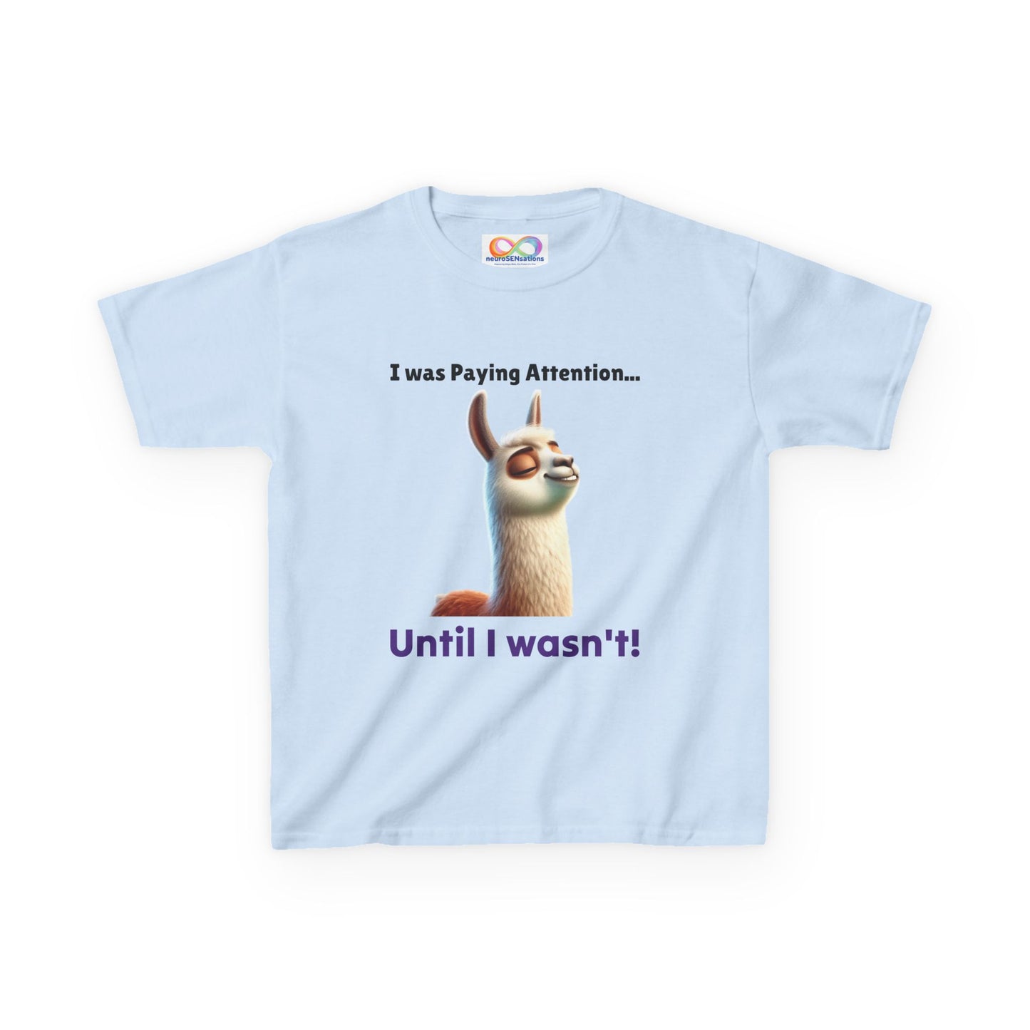 Attention Shift Kids Tee – Colourful Cotton T-Shirt for Neurodivergent Expression