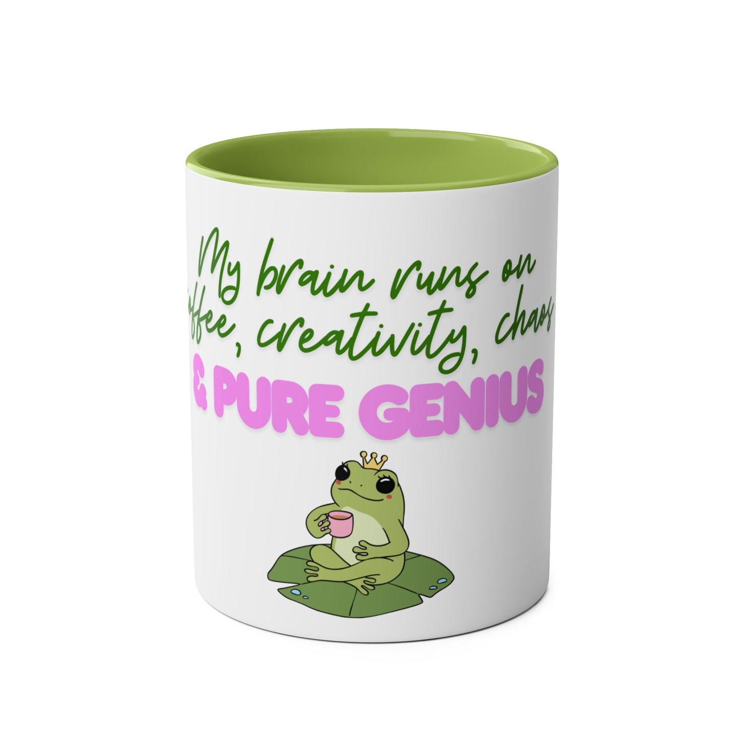 Pure Genius Mug – 11oz Two-Tone Ceramic Drinkware