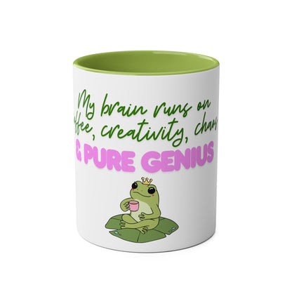 Pure Genius Mug – 11oz Two-Tone Ceramic Drinkware