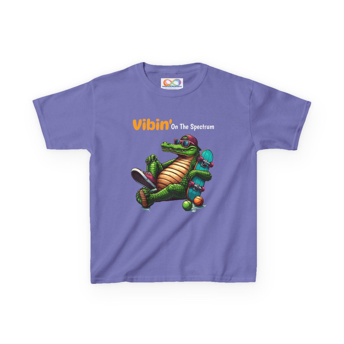 Vibin’ Kids Tee – Colourful Cotton T-Shirt for Neurodivergent Joy